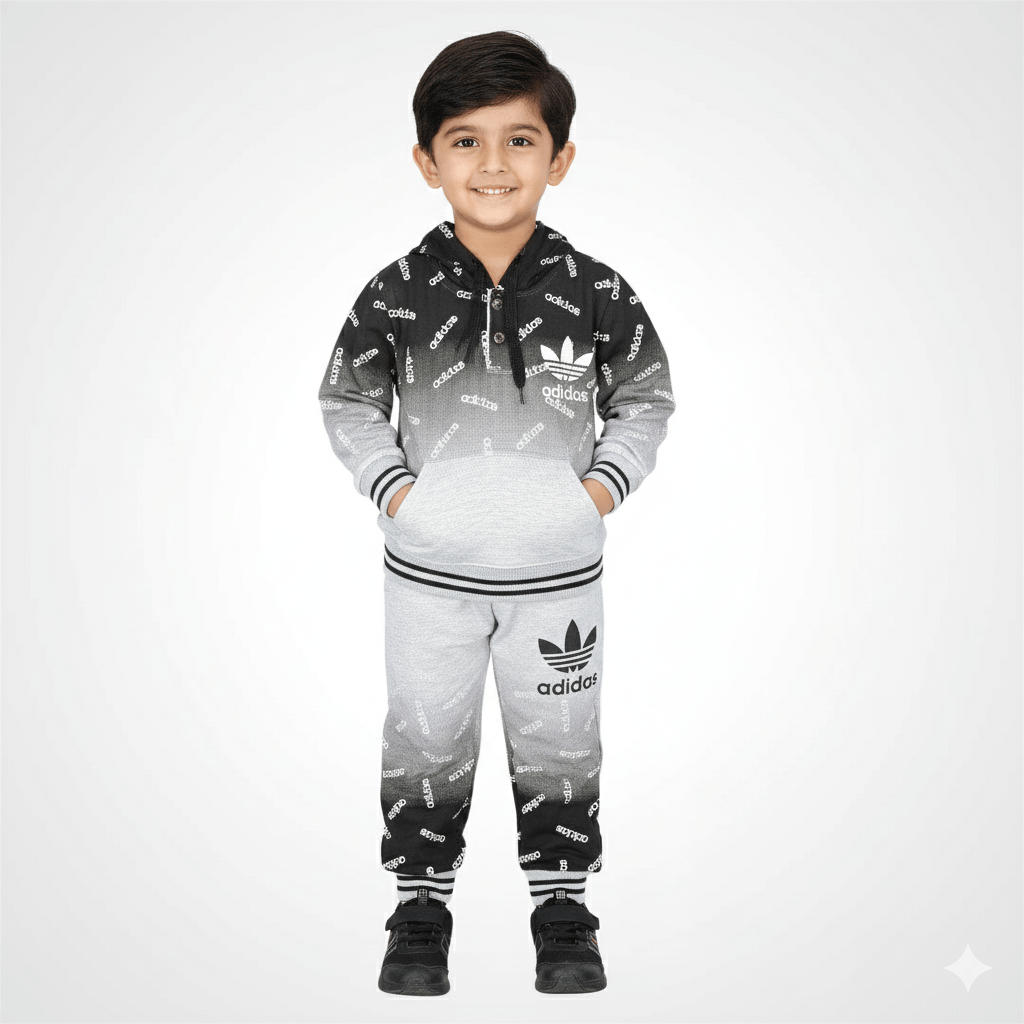 Kids SuitsATM JEANSoption1Boys Hooded Tracksuit Set with Gradient Effect - ATM JEANS