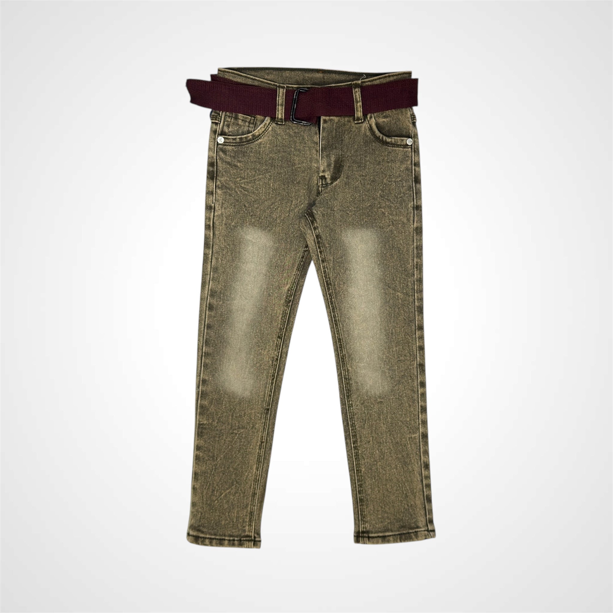 ATM JEANSoption1Classic Fit Jeans with Included Belt for Kids - ATM JEANS