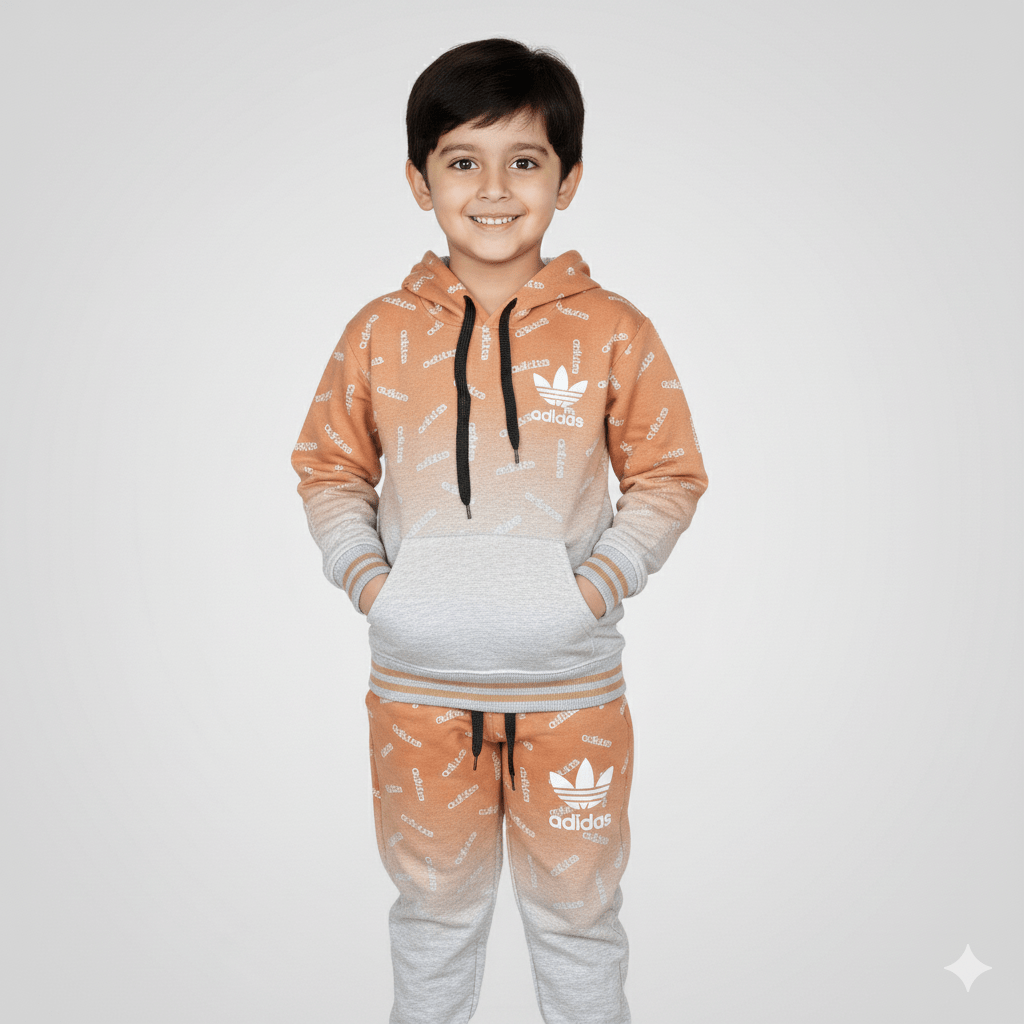 Kids SuitsATM JEANSoption1Boys Hooded Tracksuit Set with Gradient Effect - ATM JEANS