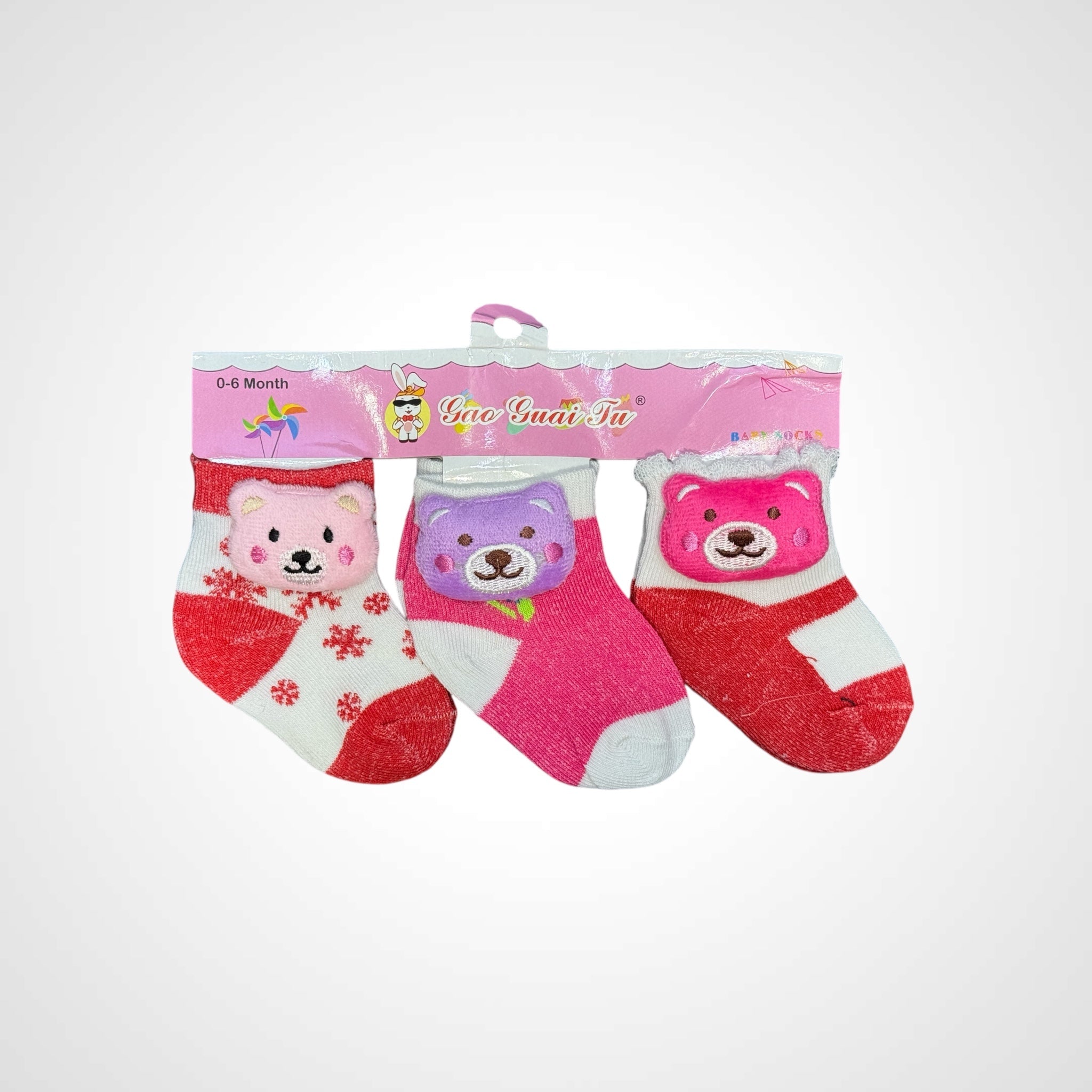 ATM JEANSoption1Newborn Baby Socks Set 3 Pairs - ATM JEANS