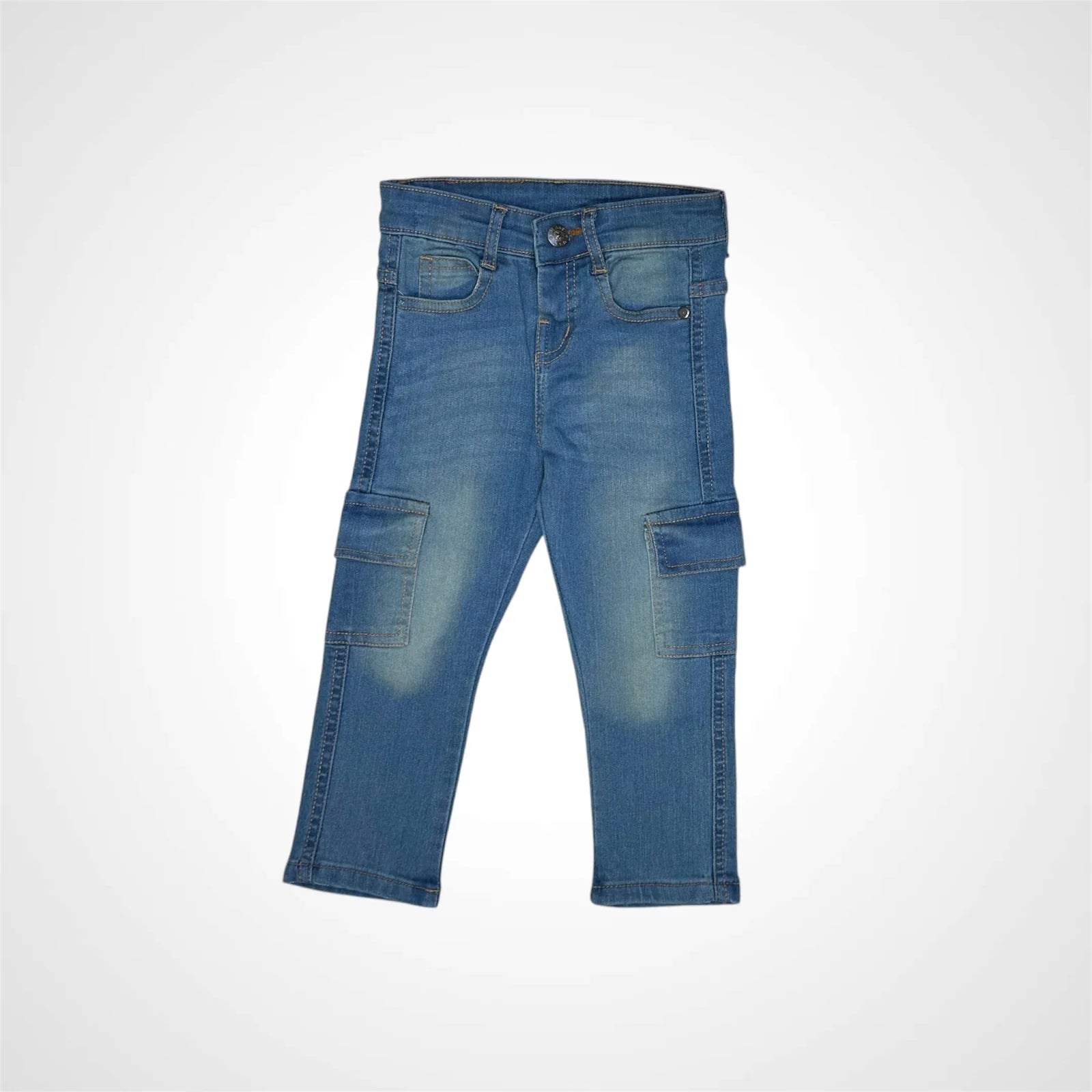 Kids' Denim Cargo Jeans