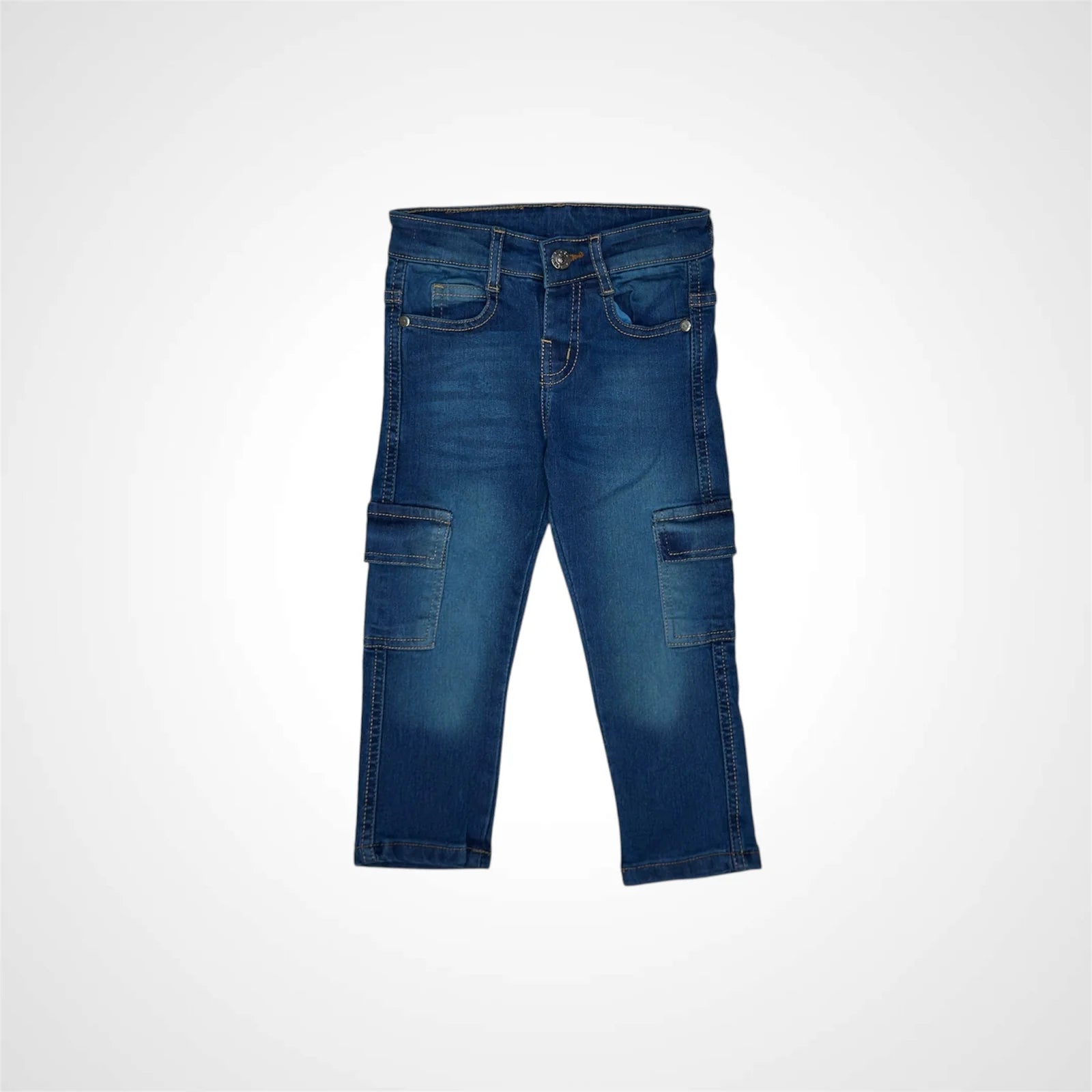 Kids' Denim Cargo Jeans