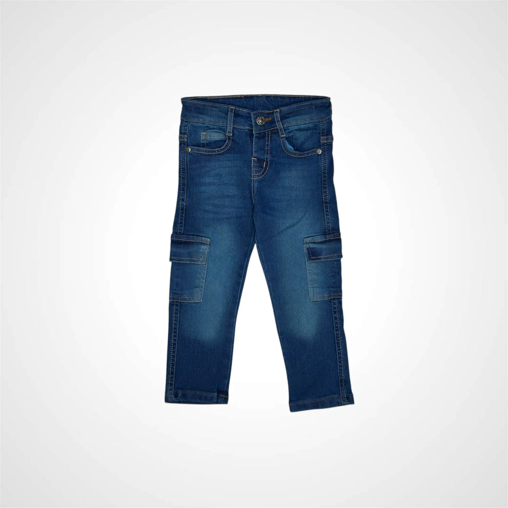 Kids' Denim Cargo Jeans
