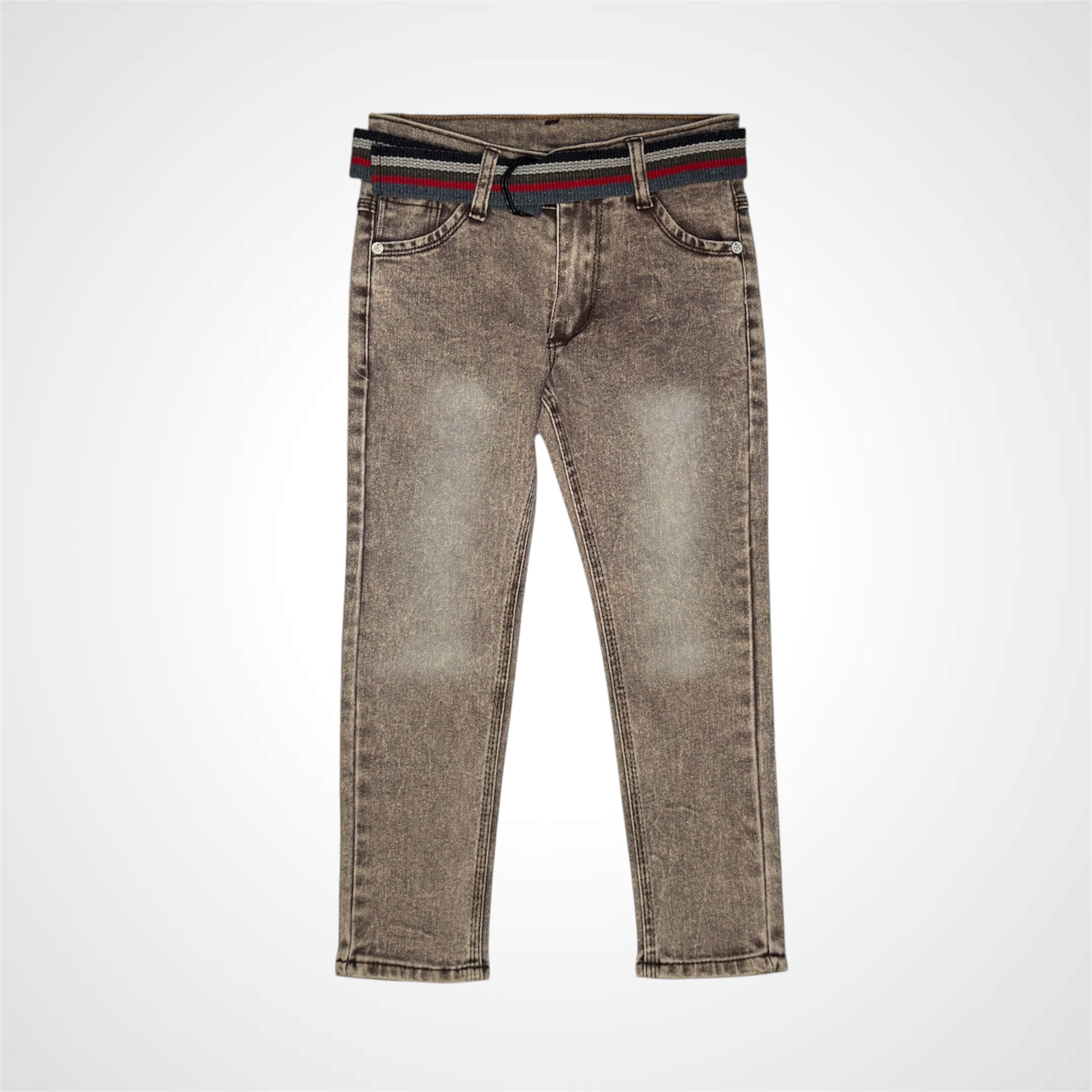 ATM JEANSoption1Classic Fit Jeans with Included Belt for Kids - ATM JEANS