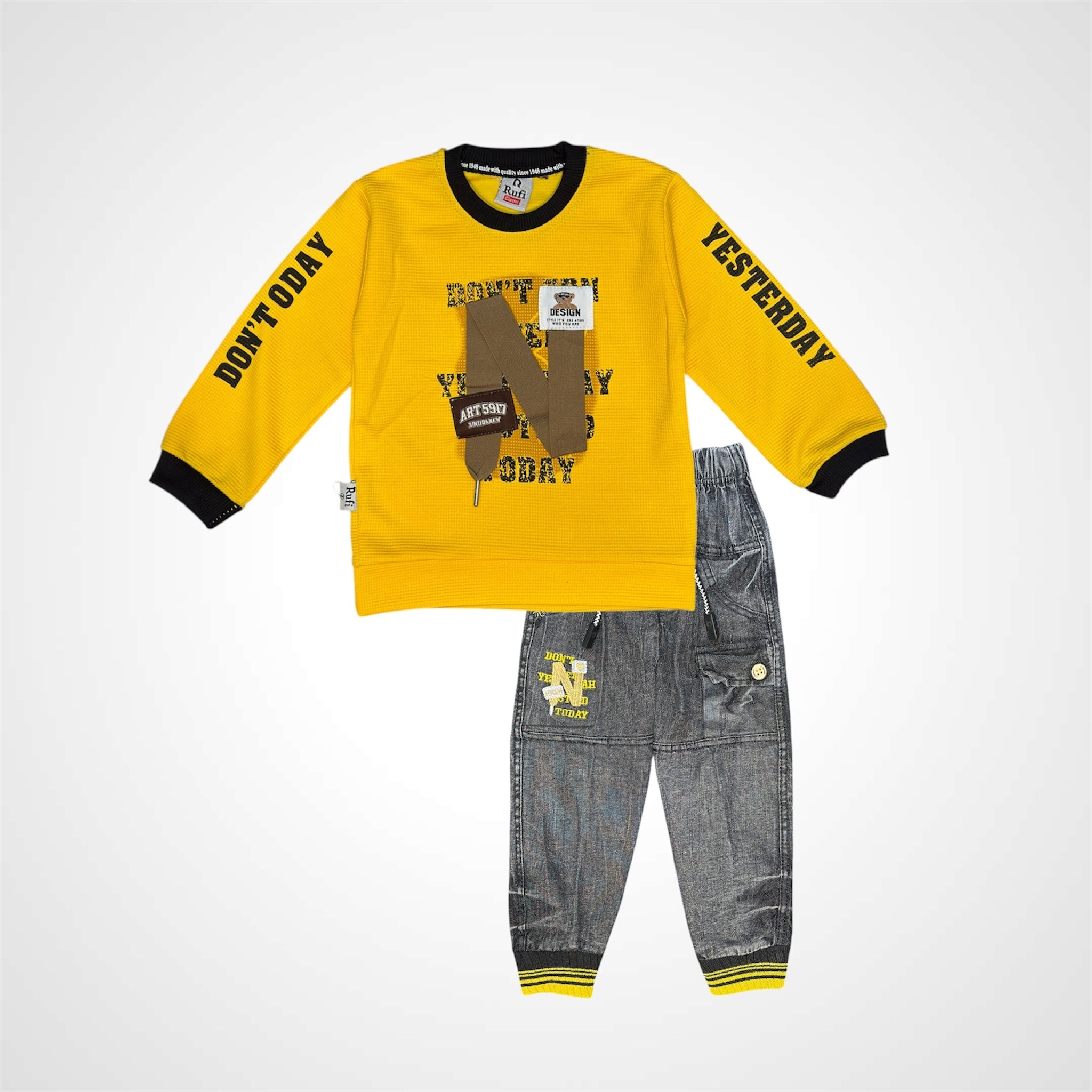 ATM JEANSoption1Trendy 2 - Piece Outfit - ATM JEANS