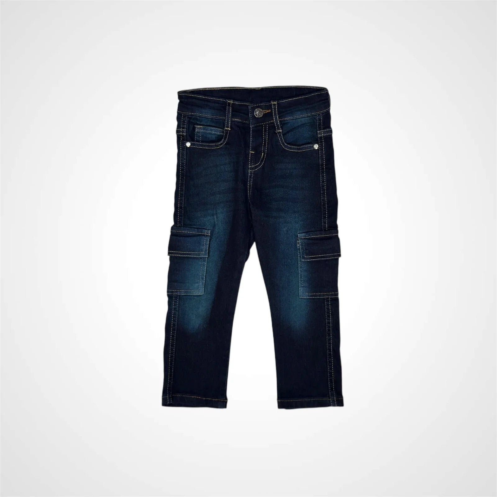 Kids' Denim Cargo Jeans